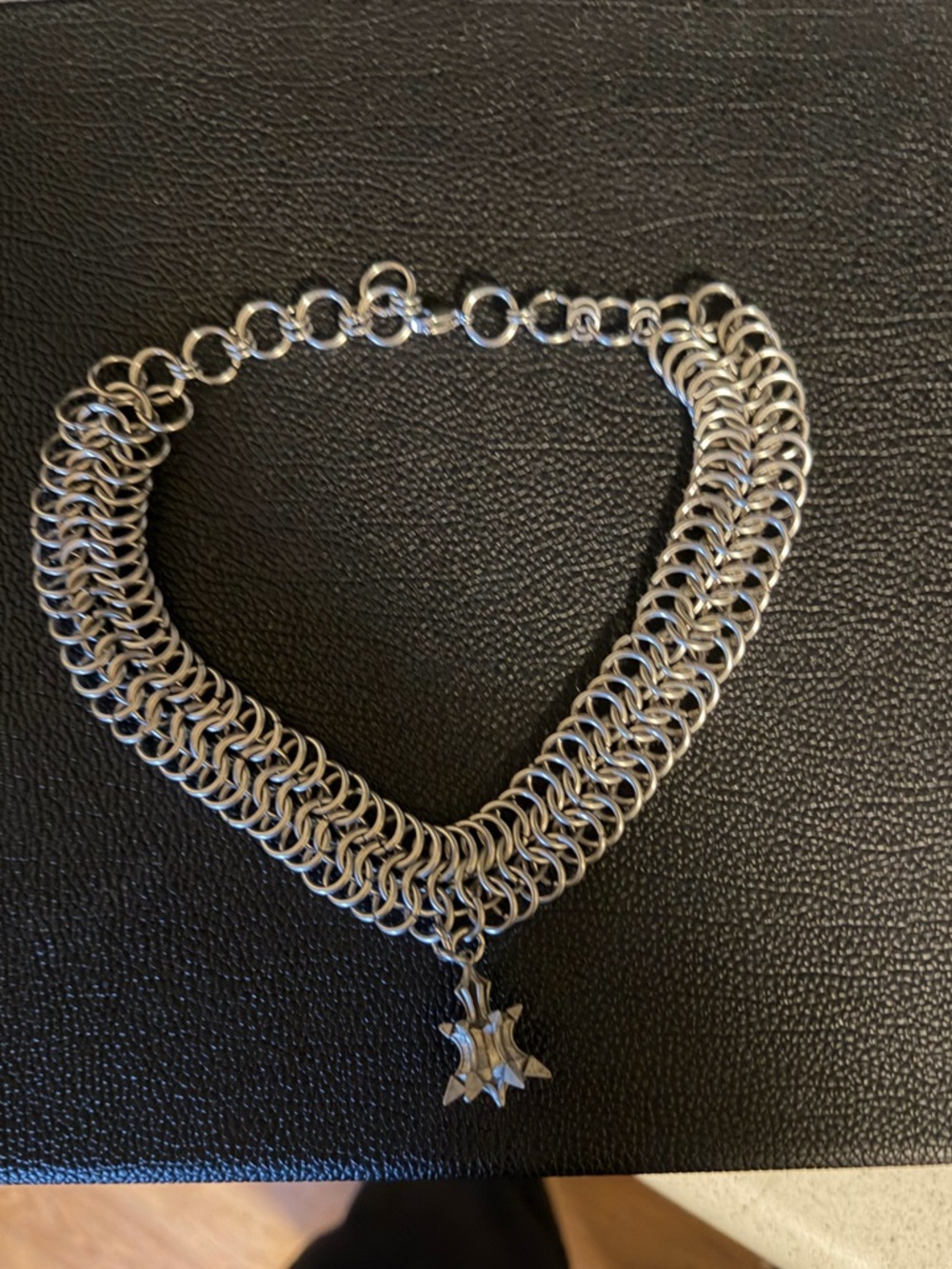 Custom chain mail Witch King choker